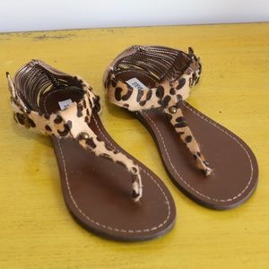 STEVE MADDEN "Serenite" Leopard Sandals